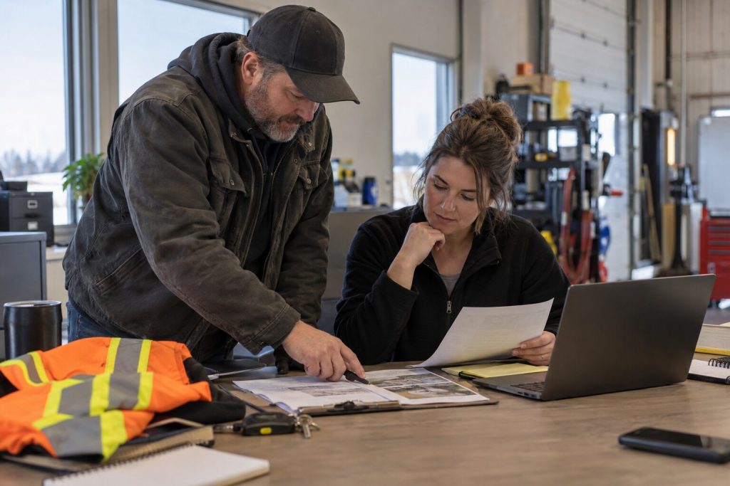 Grande Prairie field service CRM review of lead territory and site details