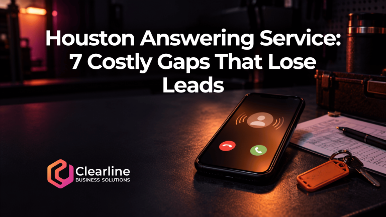 Missed after-hours call on a smartphone for a Houston answering service article
