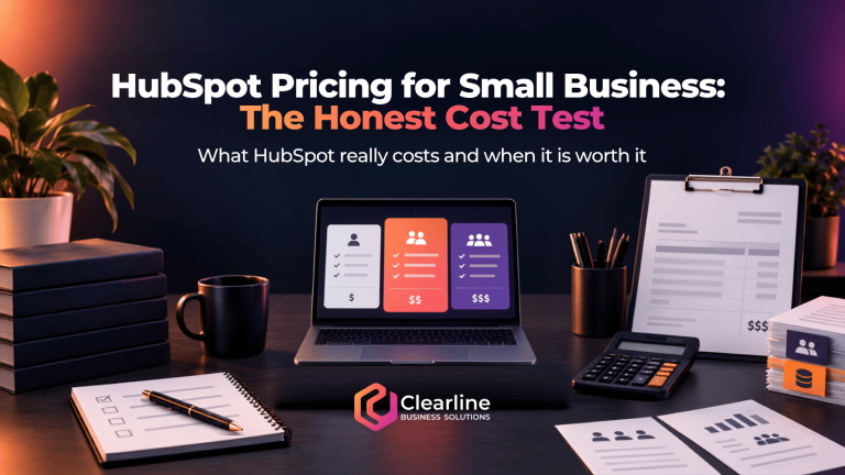 HubSpot pricing for small business cost comparison with software plans, invoice and calculator